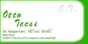 otto tecsi business card